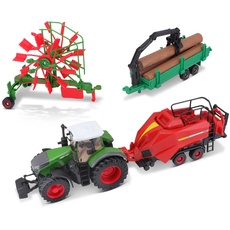 Bild B18-31668FE FENDT Farm Traktor mit 3 Anhängern, 10 cm