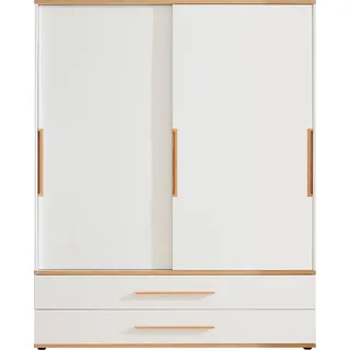 Paidi Kleiderschrank Yolanda 164 x 206,8 x 62 cm Weiß/Eiche