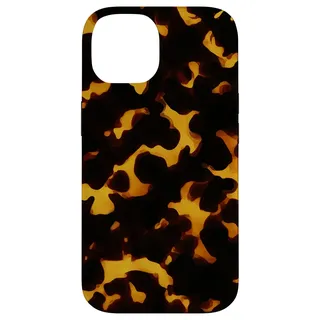 Schildkrötenpanzer-Muster, Braun und Orange, exotisches Schildkröten-Muschel Hülle für iPhone 14