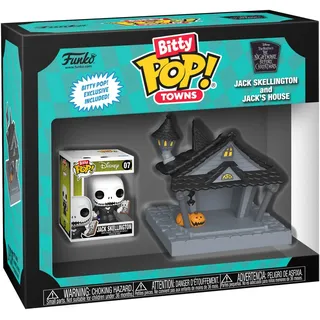 Funko Bitty POP! Town: Disney - The Nightmare Before Christmas (TNBC) - Jack Skellington at Home - Sammelbare Vinylfigur - Geschenkidee - Offizielles Merchandise - Spielzeug für Kinder & Erwachsene