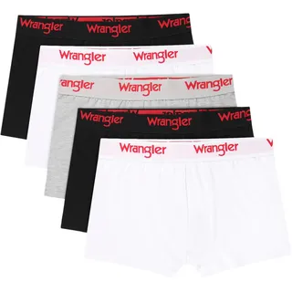 Wrangler Willox Herren Boxershorts Baumwolle Mehrpack 5er | Bequeme Unterwäsche Herren Für Alltag Sport Freizeit | Elastische Trunks Atmungsaktiv | Unterhosen Männer Set
