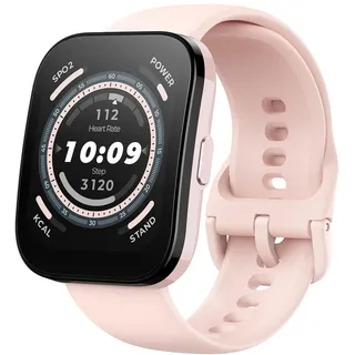 Amazfit BIP 5 BT 45,9 mm Kunststoffgehäuse rosa Silikonarmband rosa One Size