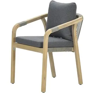 Garden Impressions Santos Dining Stuhl - acacia white wash - rope dark grey - mystic grey - Beige