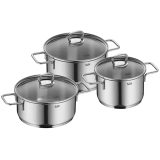 Silit Alicante Topf-Set 3-tlg. Kochtopf + Glasdeckel