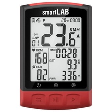 smartLAB bike2 smarte GPS-Fahrradcomputer mit ANT+ & Bluetooth für Radsport | 2,3 Zoll entspiegelte LCD Display | Fahrradtacho mit Kilometerzähler, Schwarz