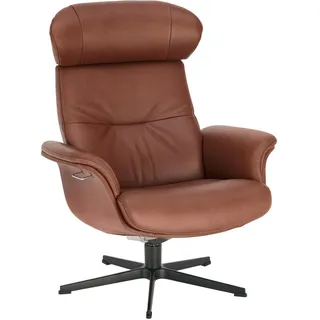Conform Relaxsessel , Cognac , Metall , Echtleder , Rindleder , 81x101x80 cm , Lederauswahl, Stoffauswahl , Wohnzimmer, Sessel, Ledersessel