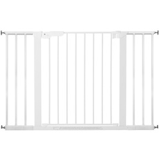 BabyDan Premier Safety Gate with 6 Extensions White 112-119.3 cm