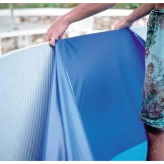 Gre SP4550F – Blaue Auskleidung für runde Aufstellpools mit den Maßen 460 x 120 cm, mit Overlap-System