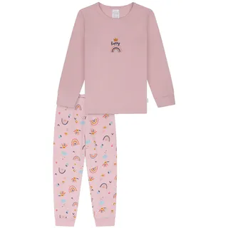 Schlafanzug SCHIESSER "Pyjama Kids Nightwear", Jungen, Gr. 104, pink (rosa), Obermaterial: 100% Baumwolle CO., Homewear-Sets Schlafanzug