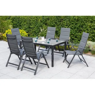 Merxx Garten-Essgruppe 7-tlg. Grau