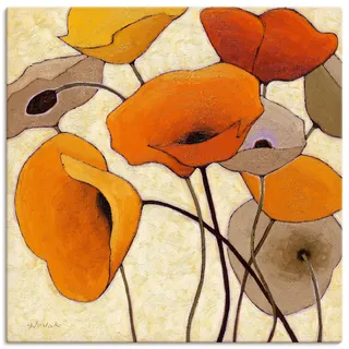 Artland Wandbild »Kürbismohn III« Blumen 1 Stk. tlg. als Leinwandbild, Wandaufkleber in verschied. Größen, orange