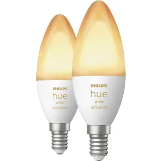 Philips LED-Lampe E14 5W 470 lm warmweiß 2 St.