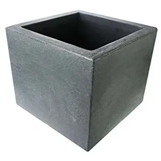 Pflanztopf Kubus quadratisch anthrazit aus Kuststoff (40 x 40 cm)