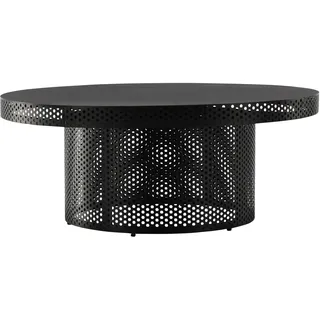 Livetastic Couchtisch West End Schwarz MDF 100 x 100 x 40 cm