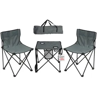 Stagecaptain CS-4547 GY Campingtisch-Set Grau,