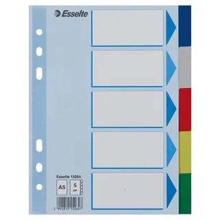 Esselte Register blanko, Plastik