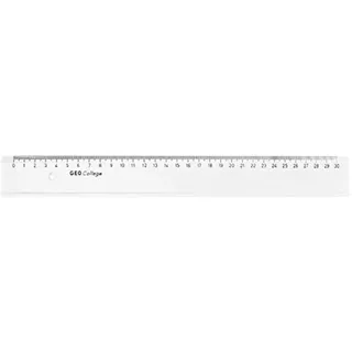 ARISTO College Lineal 30 cm, transparent, mit Tuschekante AR23030,