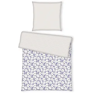Tom Tailor Wendebettwäsche , Blau , Textil , Blume , 135x200 cm , pflegeleicht , Heimtextilien, Bettwäsche & Leintücher, Bettwäsche, Wendebettwäsche