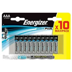 Energizer Max Plus Alkaline (10 Stk., AAA), Batterien + Akkus