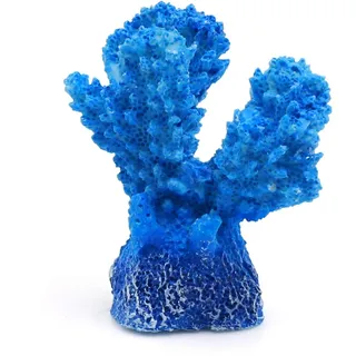 Sourcingmap® Harz Mini Koralle Pflanze Aquarium Fischglas Landschaft Dekor Riff Ornament Blau DE