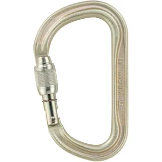 PETZL - Karabiner - Stahl - Vulcan Screw-Lock Goldfarben CE EN 362, NFPA 2500 General Use, EAC, GB/T 23469 : B, XF 494 : FZL-G-T