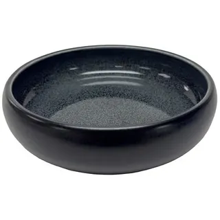 Novel Suppenteller , Schwarz , Keramik , Farbverlauf , rund , Lfgb, Handmade Quality , lebensmittelecht , Geschirr, Teller, Suppenteller