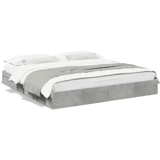 vidaXL Bettgestell mit Schubladen Weiß 120x200 cm Holzwerkstoff - Weiß