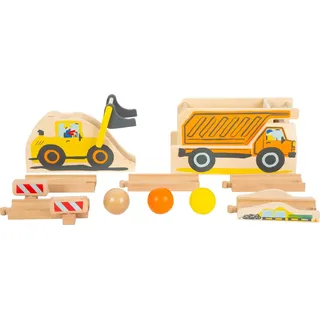 Small Foot Company small foot Kugelbahn Junior Baustelle, Holz, 10-teilig