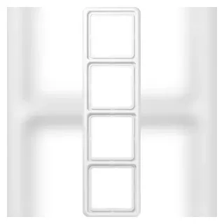 Jung 4fach Rahmen Abdeckung alpinweiß CD584WW 1 St.