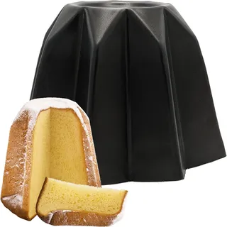 Form Pandoro Antihaft 800gr Aluminium Schwarz 22×15,8 CM Backform Schimmel Süß