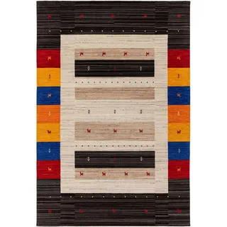 Kunstloft Wollteppich Jamal Multicolor 300x400 cm , Textil , Beton Optik , Rechteckig , 300x1 cm , Gots , pflegeleicht , Teppiche und Böden, Teppiche, Schafwollteppiche