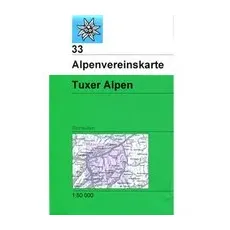 DAV AV-Karte 33 Tuxer Alpen, Skirouten - One Size