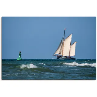 Artland Leinwandbild »Segelschiff auf der Ostsee« Boote & Schiffe 1 Stk. tlg. auf Keilrahmen gespannt, blau