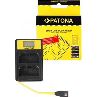 PATONA Smart Dual LCD USB Ladegerät für EN-EL15 D600 D610 D7000 D7100 D800 D8000 D800E D810