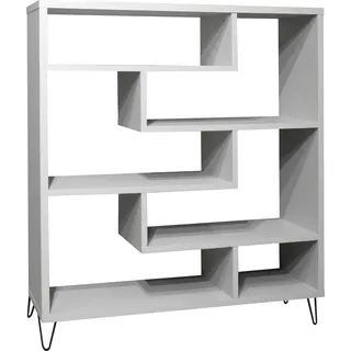 Mäusbacher Tetrix Aktenregal 130 x 43 x 143 cm Grau