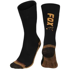 Fox Collection Thermolite Long Socks Black/Orange 10-13 (EU 44-47)