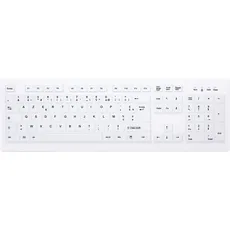 CHERRY AK-C8100F-FU1-W/FR (FR, Kabellos), Tastatur, Weiss