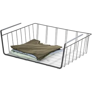 eluno Maxi-Schrankkorb, grau , Grau , Metall , 61x20x45.5 cm , Kleinmöbel