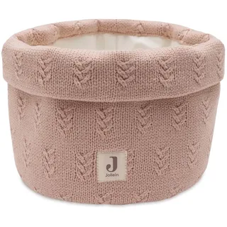 Jollein 580-001-67065 Pflegekörchen/Wickeltischkörbchen Strick Grain Knit rosa