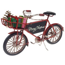 Blechmodell Fahrrad im Weihnachtsstil Weihnachten