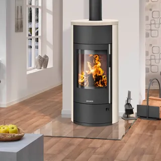 Oranier Polar Neo Vantage W+ Stahl Schwarz/Abdeckplatte Kalkstein