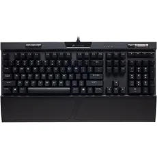 Corsair K70 RGB PRO Mechanical Gaming Keyboard - Cherry MX Red - BE-Layout (BE, Kabelgebunden), Tastatur, Schwarz