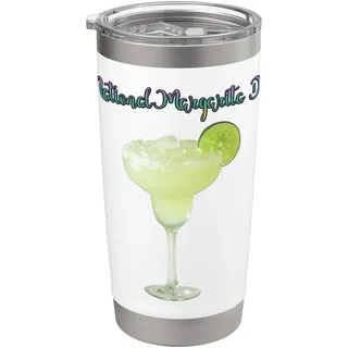 Margarita-Cocktails zum nationalen Margarita-Tag Doppelwandiger Edelstahl-Thermobecher