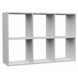 Selsey Malax Standregal 110 x 75 x 30 cm Weiß