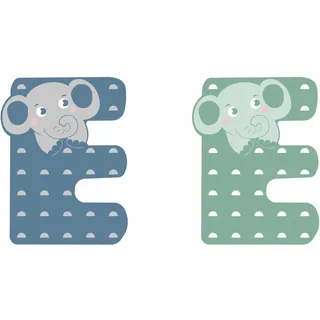 Small Foot Company small foot Holzbuchstaben-Set Kinderzimmer E aus FSC® 100%-zertifiziertem Holz, Tier-Buchstaben zum Sammeln, 12512