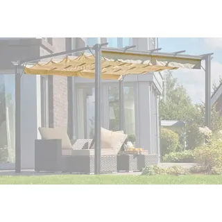 Pavillon-Ersatzdach KONIFERA "für Pergola "Tilos 3x3", beige (natur), Pavillondächer, Pavillon-Ersatzdach, Stoffmaß ca. 240x240cm, mit PU-Beschichtung