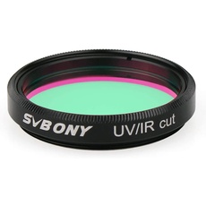Svbony 1,25" Teleskopfilter, UV/IR-Sperrfilter Verbesserung der Bildkontrastklarheit, Luminanzfilter für Planet Astrofotografie mit CMOS-CCD-Kameras