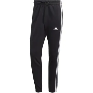 Adidas Essentials French Terry Tapered Cuff 3-Streifen Hose Black / White XXL