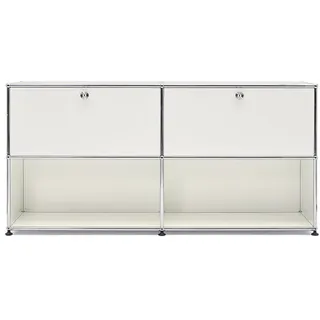 USM Sideboard weiß, Designer Prof. Fritz Haller, 74x153x38 cm