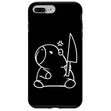 Hülle für iPhone 7 Plus/8 Plus Capybara hält ein Messer